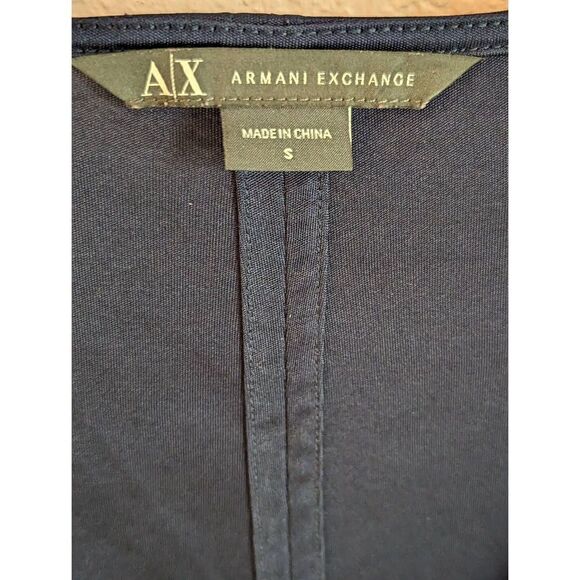 Armani Exchange vintage size small, scoop neck, soft jersey knit tunic top/mini - Picture 2 of 5
